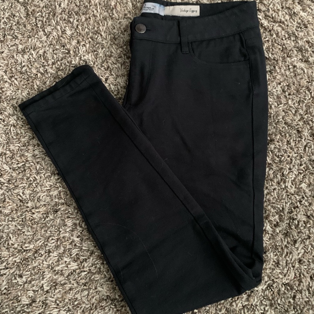 Paige Premium Denim Black Verdugo Jegging